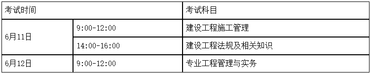 2022年湖南二级建造师考试时间：6月11日-12日