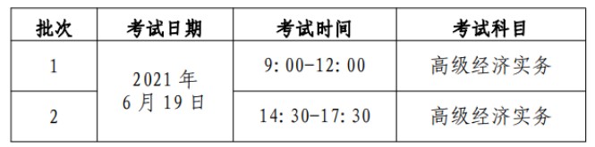 2021年北京高级经济师考试报名审核通知