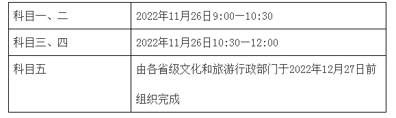 2022年导游证考试时间、科目及大纲【笔试11月26日】