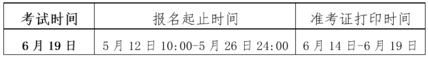 2021年6月江西基金从业资格考试报名时间：5月12日至5月26日