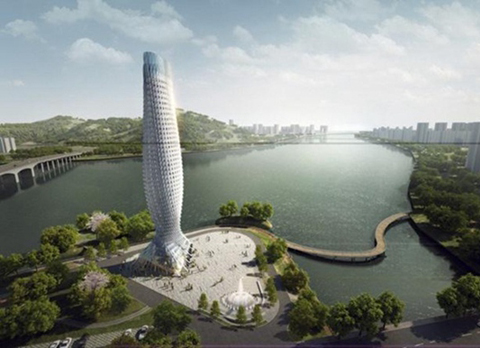 RMJM设计珠海“鱼形大厦”