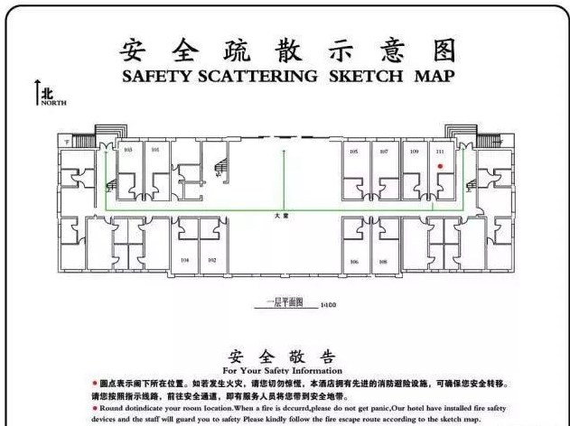 安全疏散示意图 安全疏散示意图